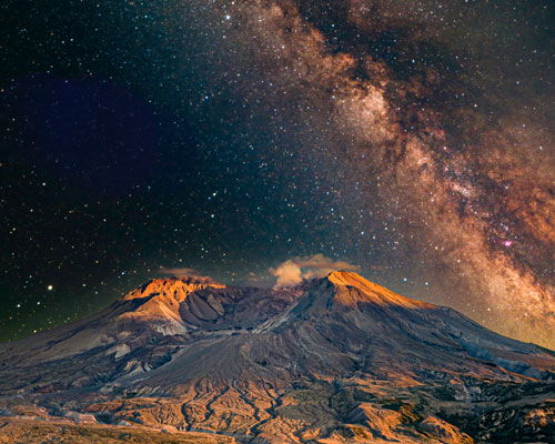Mt. St. Helens Steam by Frank Hesketh