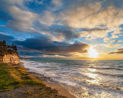 Sunset Beach Light by Edward Aites