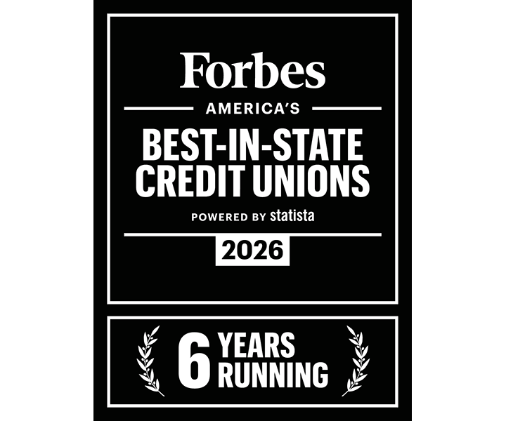 Forbes 2026 Best-In-State Credit Unions - 6 Years Running